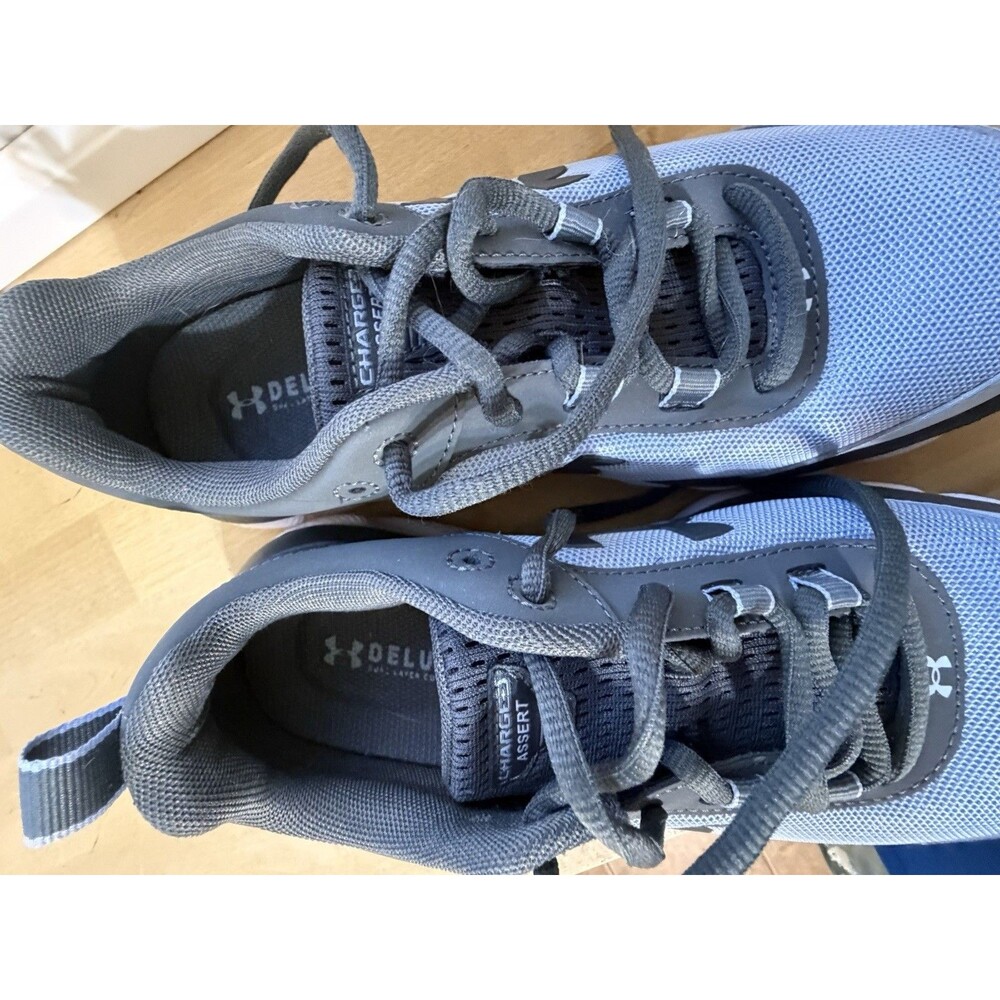 UNDER ARMOUR DELUXE FOAM SNEAKER GRAY /BLUE 7.5 FABRIC 4205495780 - Picture 5 of 10